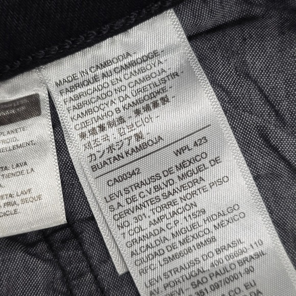 Levi's 501 Women's Button Fly Straight Leg Jeans 29x30 (fits 26x29) Grunge Y2K - Picture 4 of 14